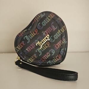 Juicy Couture Black Heart Wristlet